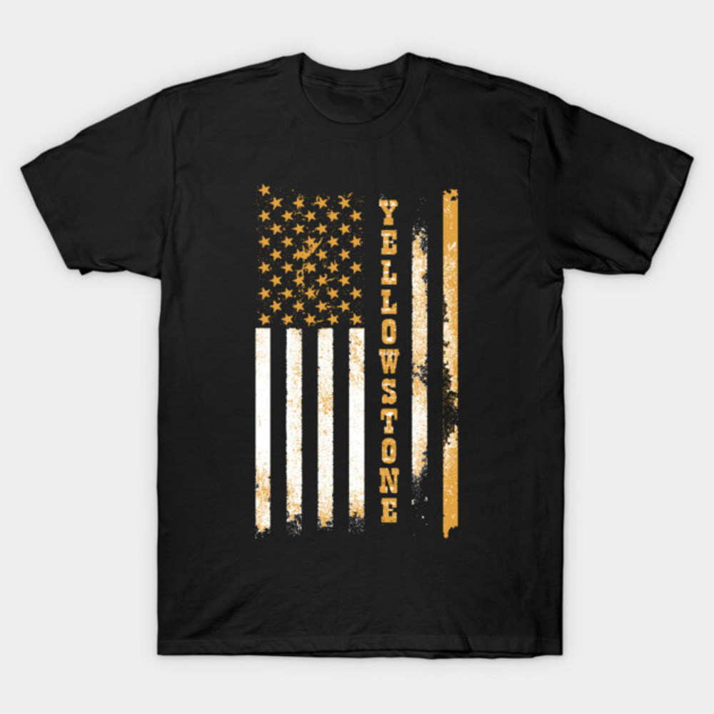 Yellowstone Flag - Yellowstone National Park - T-Shirt